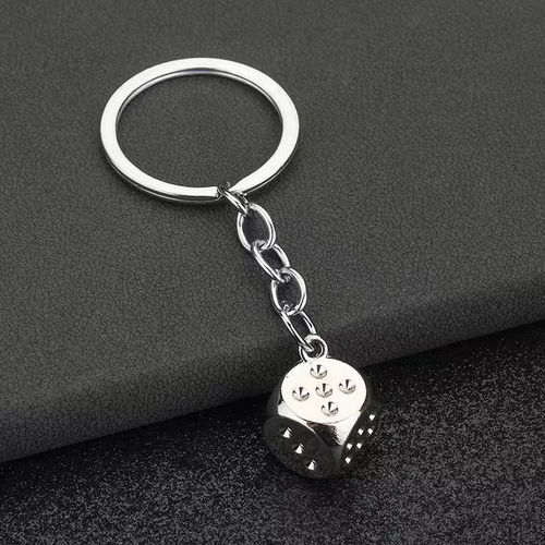 Retro Dice Keychain