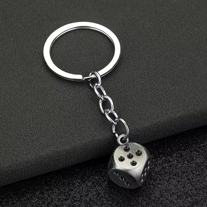 Retro Dice Keychain